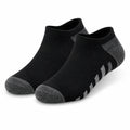 Calzini sportivi alla caviglia 43-46 in maglia neri e grigi traspiranti