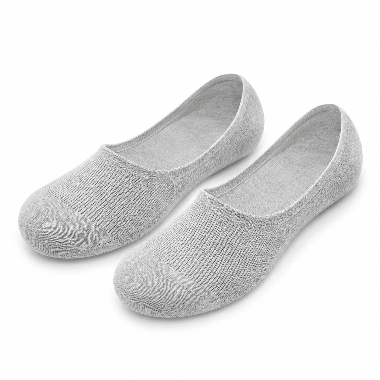 Calzini invisibili 39-42 in tessuto elasticizzato grigio - stile minimal per uso quotidiano