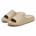 Ciabatte 38/39 in materiale sintetico beige - suola antiscivolo per casa e tempo libero