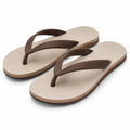 Infradito 40/41 beige e marrone in materiale sintetico - stile casual estivo