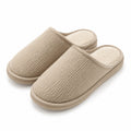 Pantofole da casa 36/37 in tessuto beige con fodera morbida