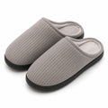 Pantofole da casa 38/39 in tessuto grigio con suola antiscivolo